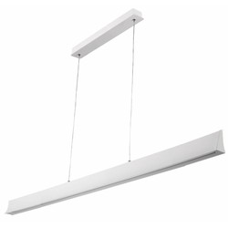 Lámpara colgante de escritorio LED 36 W blanca o negra 1800 mm