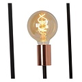 Black floor lamp for 3 lamps