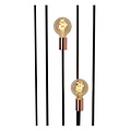 Lampadaire noir pour 3 lampes