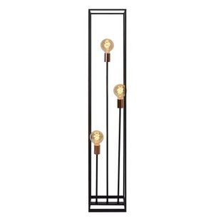 Black floor lamp for 3 lamps