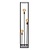 Black floor lamp for 3 lamps