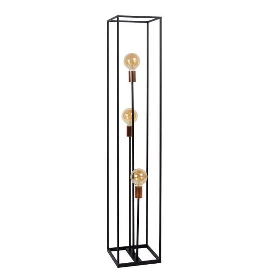Lampadaire noir pour 3 lampes