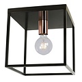 Cube ceiling lamp black