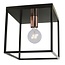 Cube ceiling lamp black