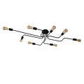 Ceiling lamp with 8 arms black