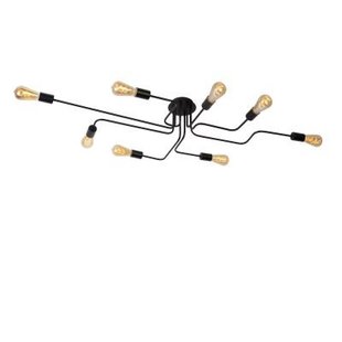 Ceiling lamp with 8 arms black