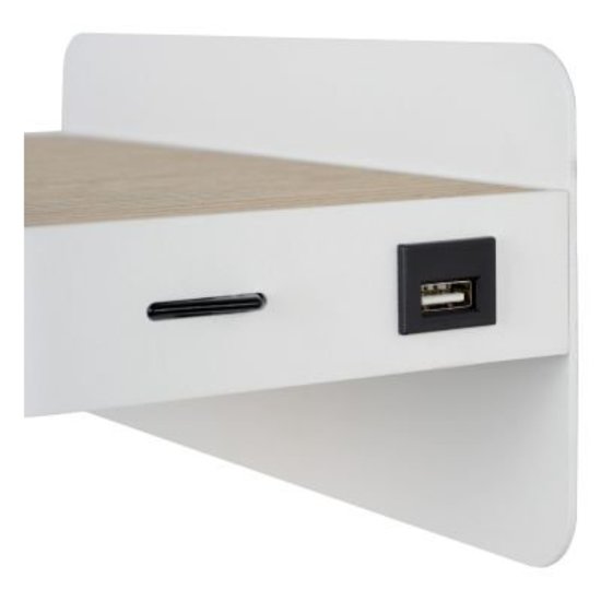 Aplique de cama con conexión USB LED blanco o negro