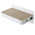 Aplique de cama con conexión USB LED blanco o negro