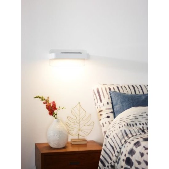 Aplique de cama con conexión USB LED blanco o negro