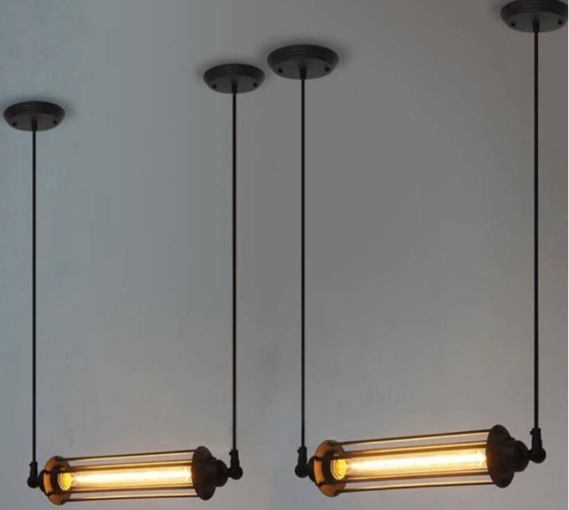 Hanglamp industrieel zwart 440mm breed E27 My LED