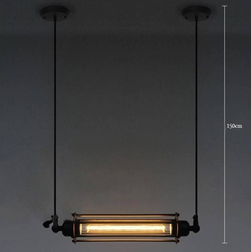 Afkorting servet vogel Hanglamp industrieel zwart 440mm breed E27 | My Planet LED