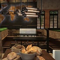 Vintage hanging light 550mm 4 lamps