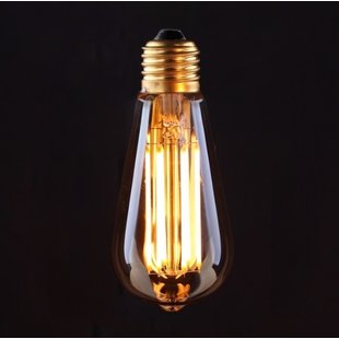 Long filament LED lamp 6W