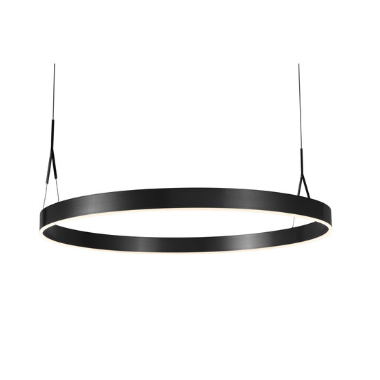 Pendant lamp with ring Ø 910mm LED black, white, brown