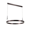 Fantasia Fantasia Pure lámpara colgante LED redonda Ø91cm marrón cobrizo, regulable, 3000K luz blanco cálido