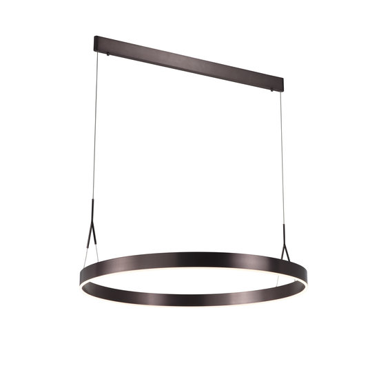 Pendant lamp with ring Ø 910mm LED black, white, brown