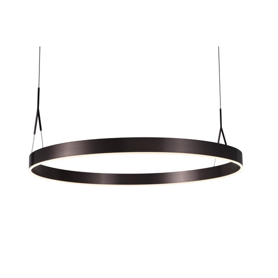 Fantasia Fantasia Pure ronde LED hanglamp Ø91cm koperbruin, dimbaar, 3000K warm wit licht, 2100 lumen