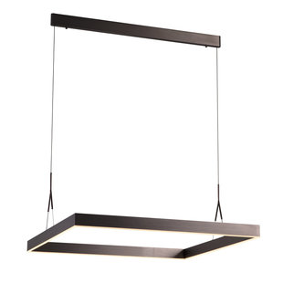 Square lamp LED white, black, brown 90x90cm