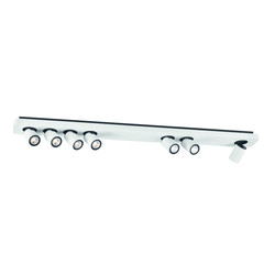 Plafonnier long 7x 4,5W LED blanc, noir 1135mm