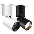 Lampe cylindrique 7W LED noir ou blanc dimmable