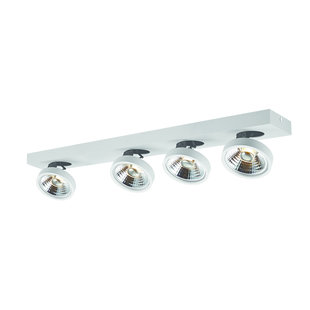 Ceiling spotlight with 4 x AR111 12W white or black