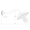 Authentage Outdoor wall lamp rural bronze-chrome-nickel 60cm 45°