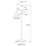 Landelijke staande lamp kandelaar LED kaarsen x5 140cm
