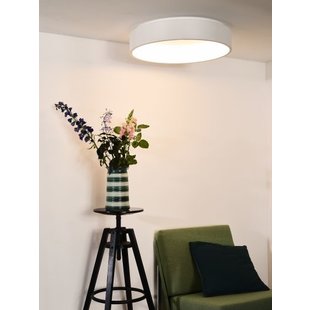 Grand plafonnier LED 42W Ø 60 cm blanc ou noir