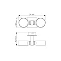 Deckenleuchte NicNac 2XG9/2,5W LED satiniert weiß