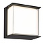 Fantasia Aslan black outdoor wall light with built-in 9W SMD LED, 1100 lumens, 3000K and IP65 protection