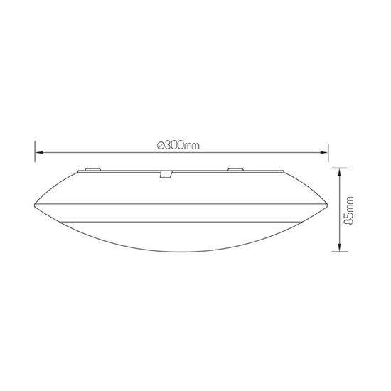 Deckenleuchte IP65 wasserdicht mit integriertem Bewegungssensor 17W