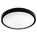 Fantasia OXY round ceiling lamp in silver metal, adjustable CCT 3000-6000K, 12W integrated LED, Ø 300 mm