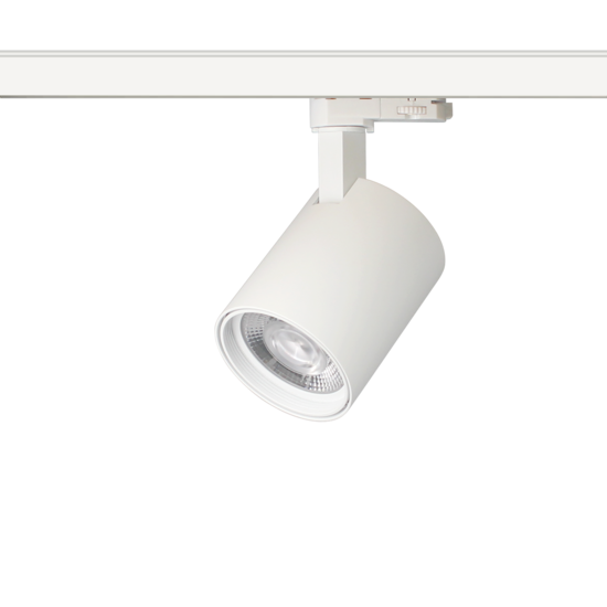 Iluminación de carril orientable LED blanco o negro 15W diseño Citizen 85mm Ø