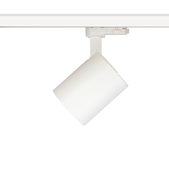 Eclairage sur rail orientable blanc ou noir LED 15W Citizen design 85mm Ø
