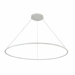 Lámpara circular blanca o negra 64 W LED 120 cm XXL cable 3 metros