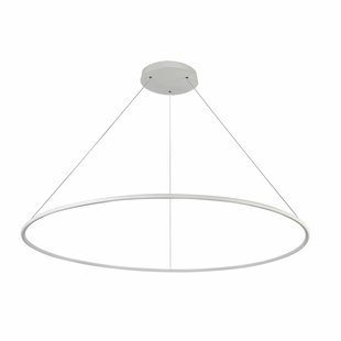 Lámpara circular blanca o negra 64 W LED 120 cm XXL cable 3 metros