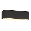 Fantasia Wandleuchte LED schwarz, R7S 10W dimmbar, 810 Lumen, 2700K warmweiß, 245x75x82mm, IP20