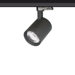 Éclairage sur rail réglable LED blanc ou noir 25W Citizen design 95mm Ø