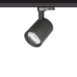Rail lighting adjustable white or black LED 25W Citizen design 95mm Ø