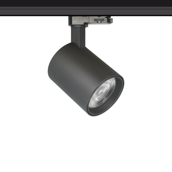 Éclairage sur rail réglable LED blanc ou noir 25W Citizen design 95mm Ø