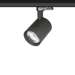 Track lighting orientable white or black LED 15W Citizen design 85mm Ø
