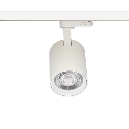 Riel de iluminación orientable blanco o negro LED 30W diseño Citizen 95mm Ø