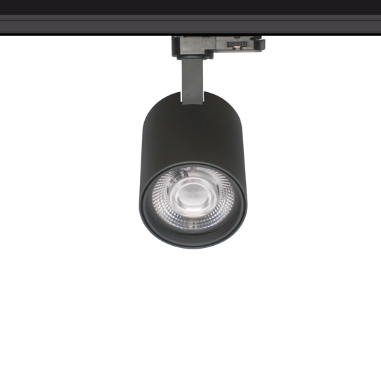 Railverlichting richtbaar wit of zwart LED 30W Citizen design 95mm Ø