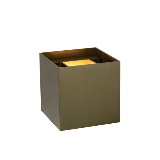 Applique carrée noir doré, blanc, gris, laiton doré ou café LED 4W