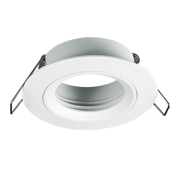 Fantasia Saturn inbouwspot voor GU10, vast (niet richtbaar), mat zwart, aluminium, diameter 80 mm, lamp niet inbegrepen.