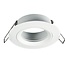 Fantasia Saturn recessed spot for GU10, fixed (non-adjustable), matte black, aluminium, 80 mm diameter, lamp not included.