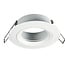 Fantasia Spot encastrable Saturn pour GU10, fixe (non orientable), aluminium noir mat, diamètre 80 mm, IP20, ampoule non incluse.