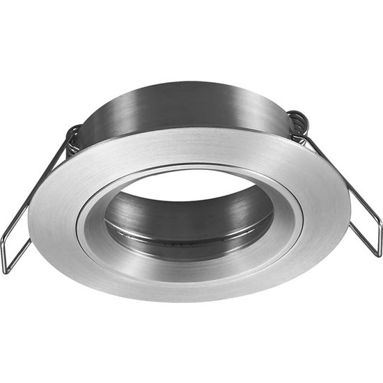 Fantasia Saturn inbouwspot voor GU10, vast (niet richtbaar), mat zwart, aluminium, diameter 80 mm, lamp niet inbegrepen.