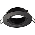 Fantasia Saturn inbouwspot voor GU10, vast (niet richtbaar), mat zwart, aluminium, diameter 80 mm, lamp niet inbegrepen.