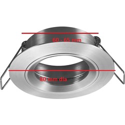 Fantasia Saturn Einbaustrahler GU10 fest mattschwarz 80mm (o. Lampe)